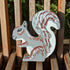 Hand Painted Wooden Squirrel