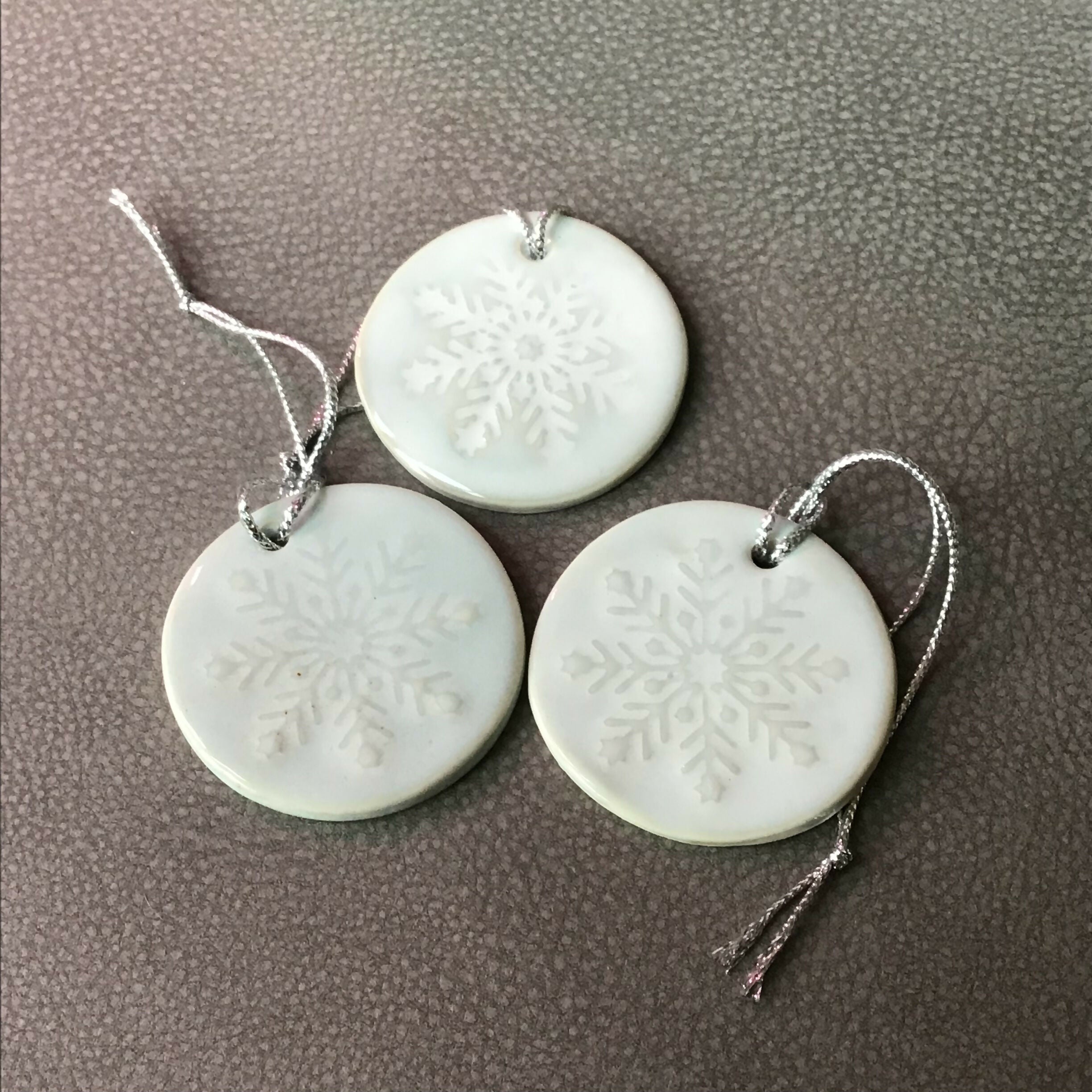 Porcelain Snowflake Decoration