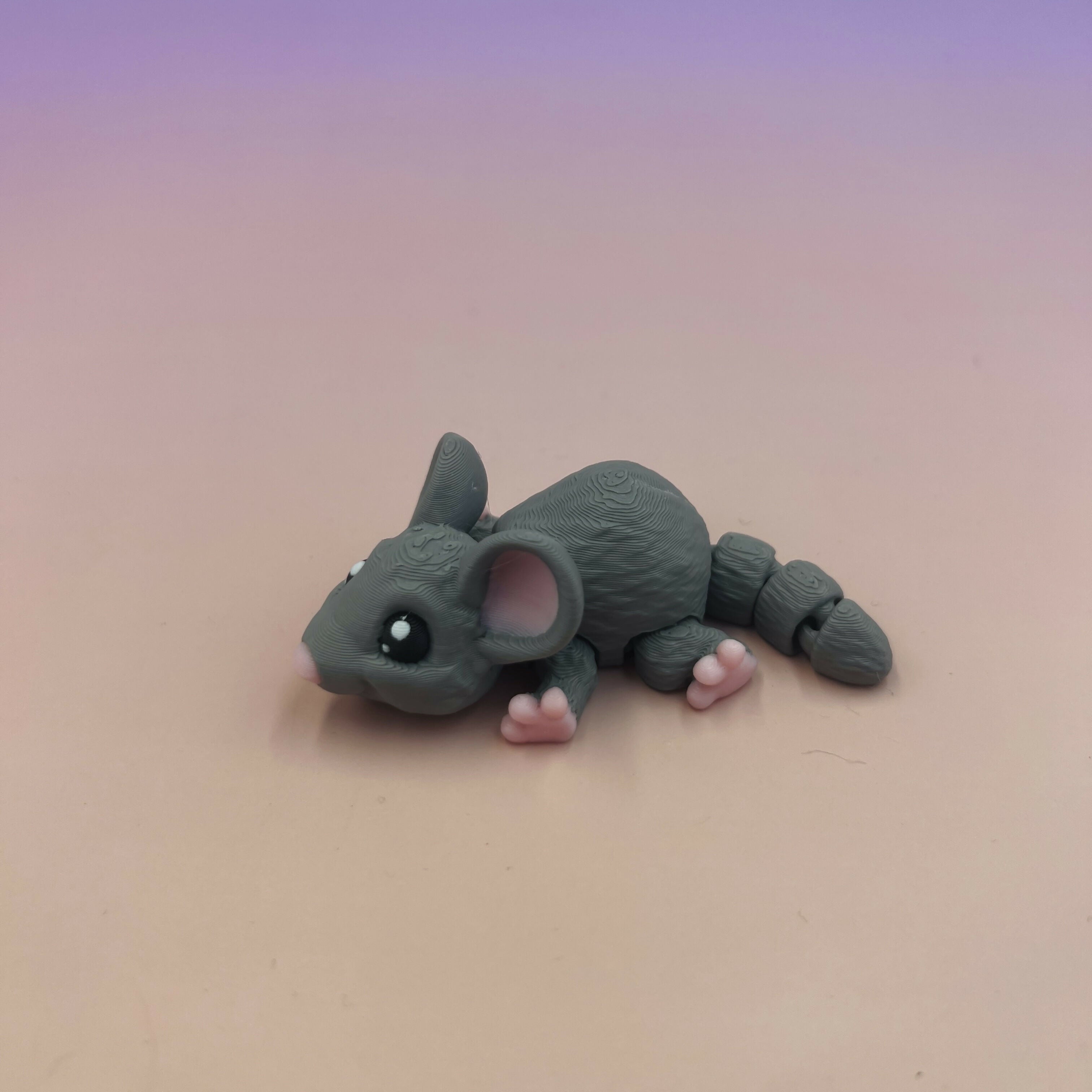 3D Printed SMALL: Articulated Sensory Fidget Animals friends Mice 8cm