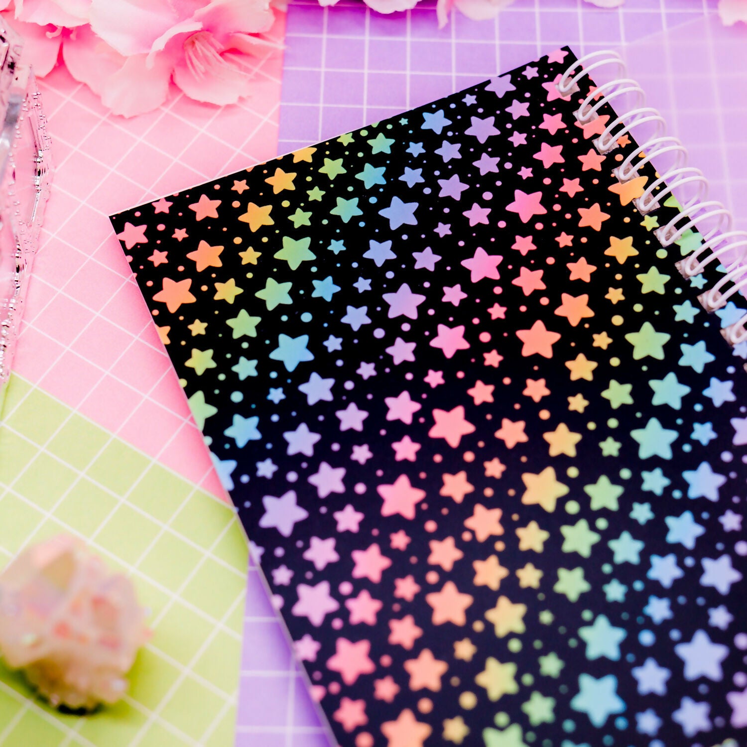 Reusable Sticker Collecting Book - Rainbow Stars "You Can Never Have Too Many Stickers!"