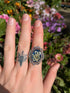 VICTORIAN QUEEN'S LACE STAINLESS MINT RING