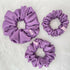 Violet Silk Handmade Scrunchies