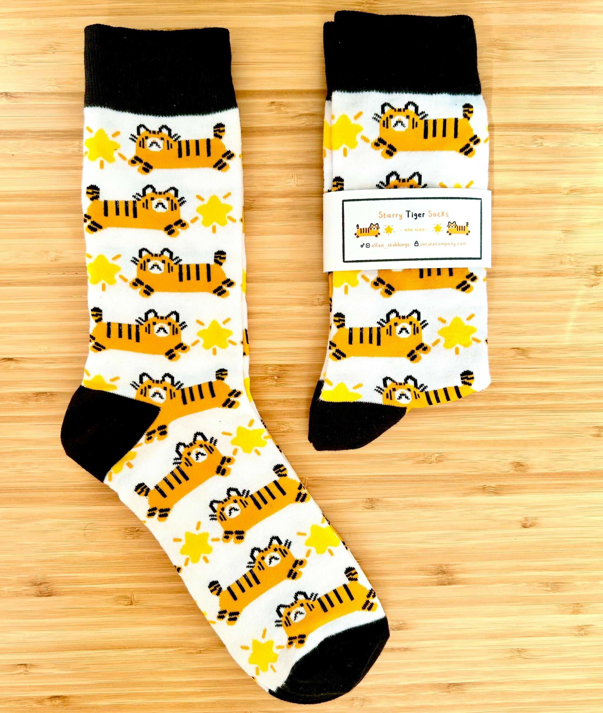 Starry Tiger One Size Fits All Socks