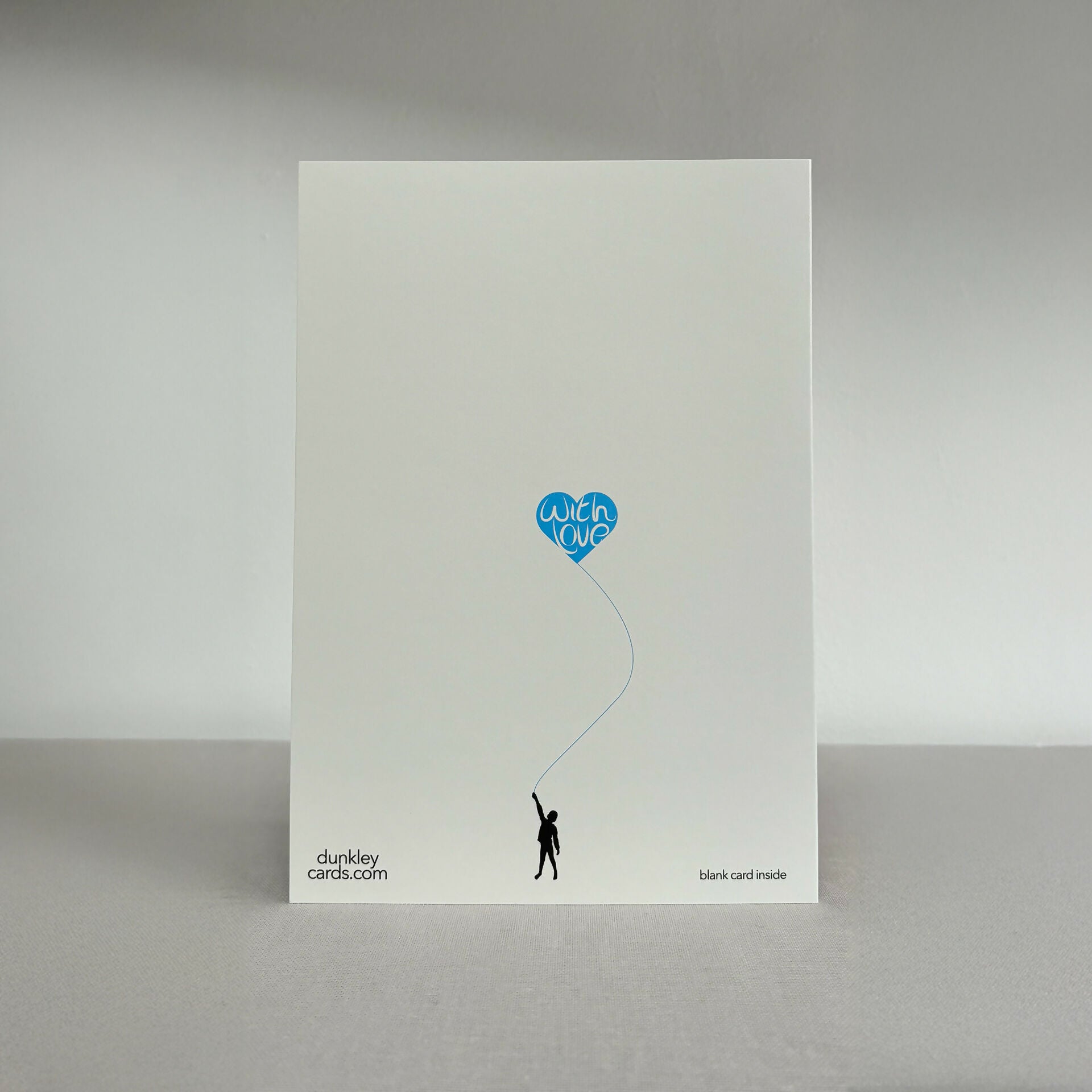 Best Dad Card - Blue Heart Father's Day Card