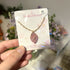 Pink Oval Necklace