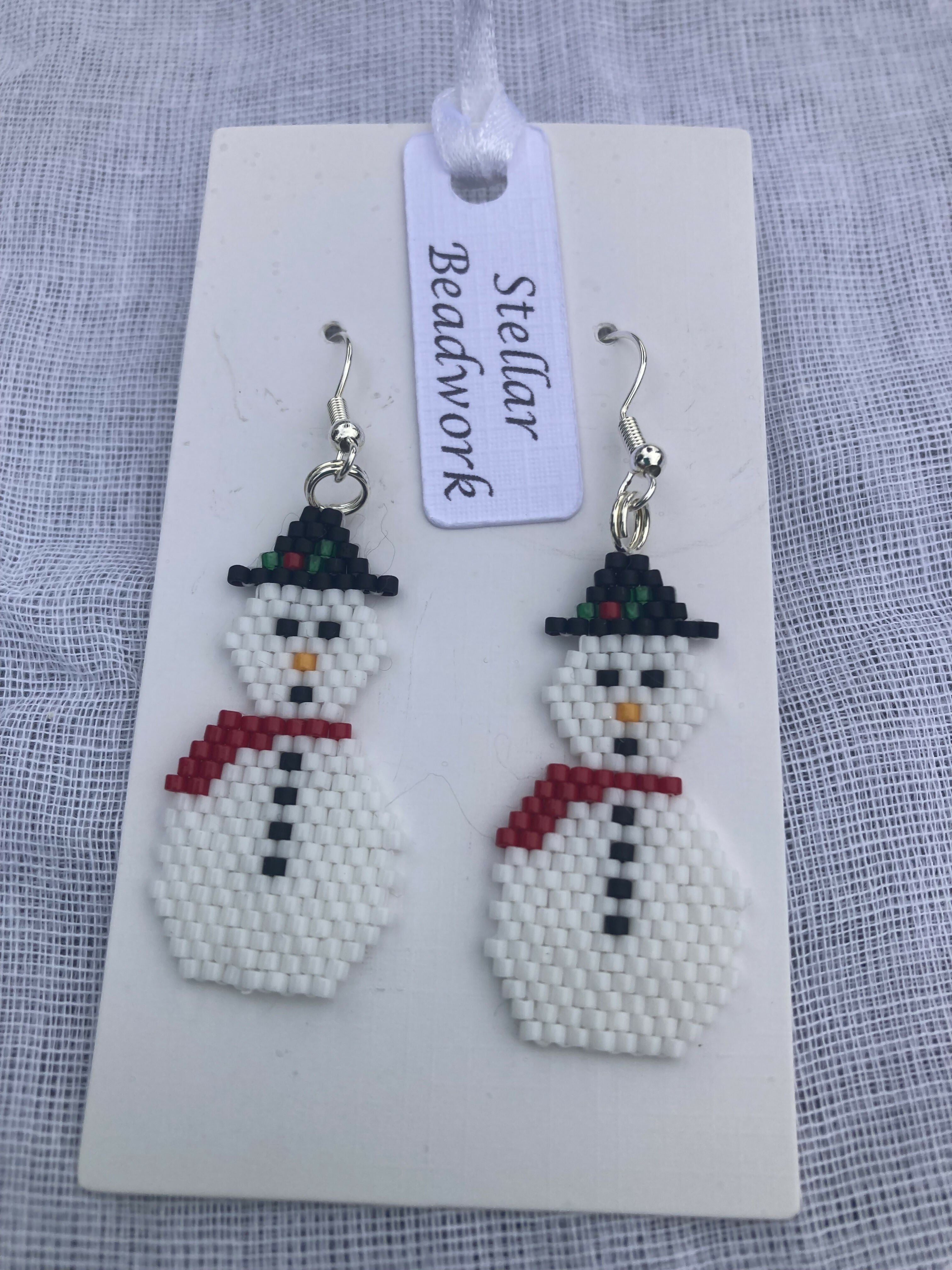 Snowman Earrings