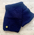 UNISEX, REGULAR THICKNESS, DARK NAVY BLUE COSY SCARF VERY STRETCHY