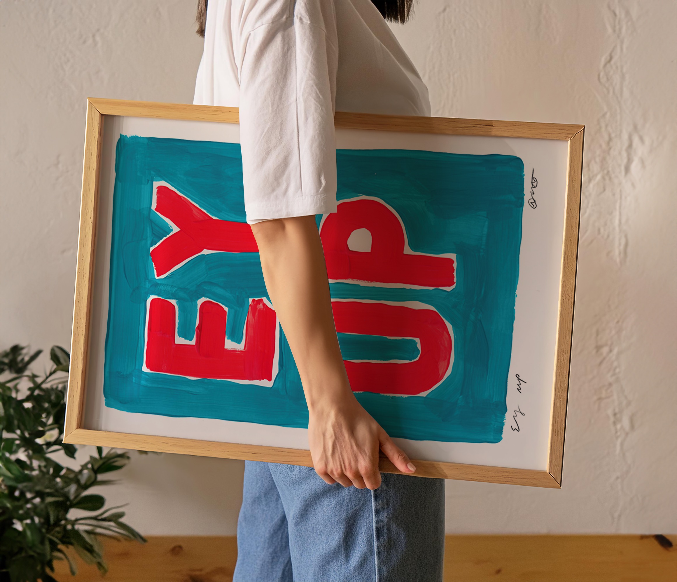 Ey Up Yorkshire Phrase Art Print