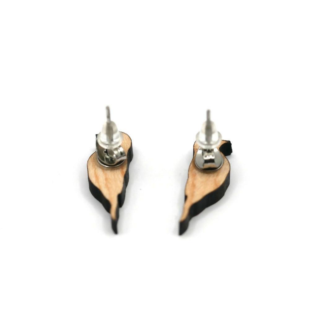 Spotted Woodpecker Stud Earrings