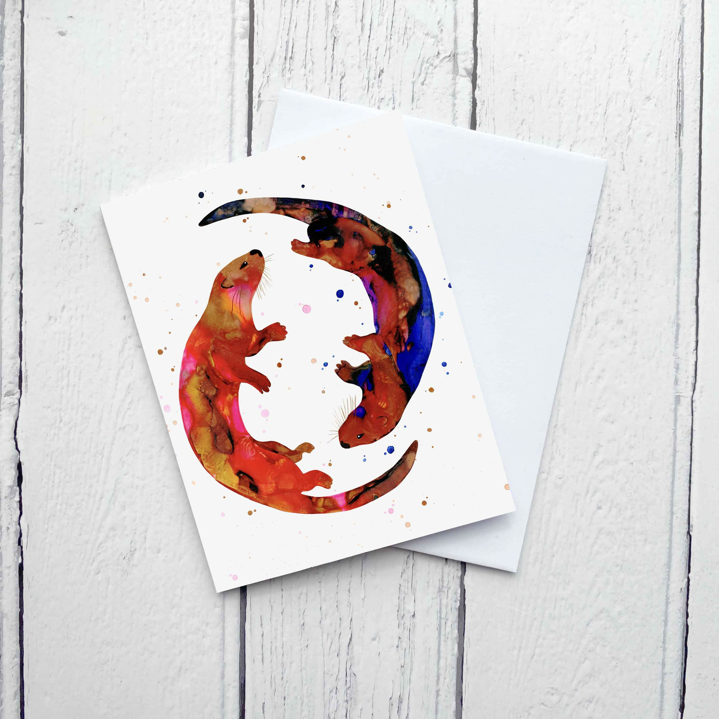 Animal Ink Greetings Card