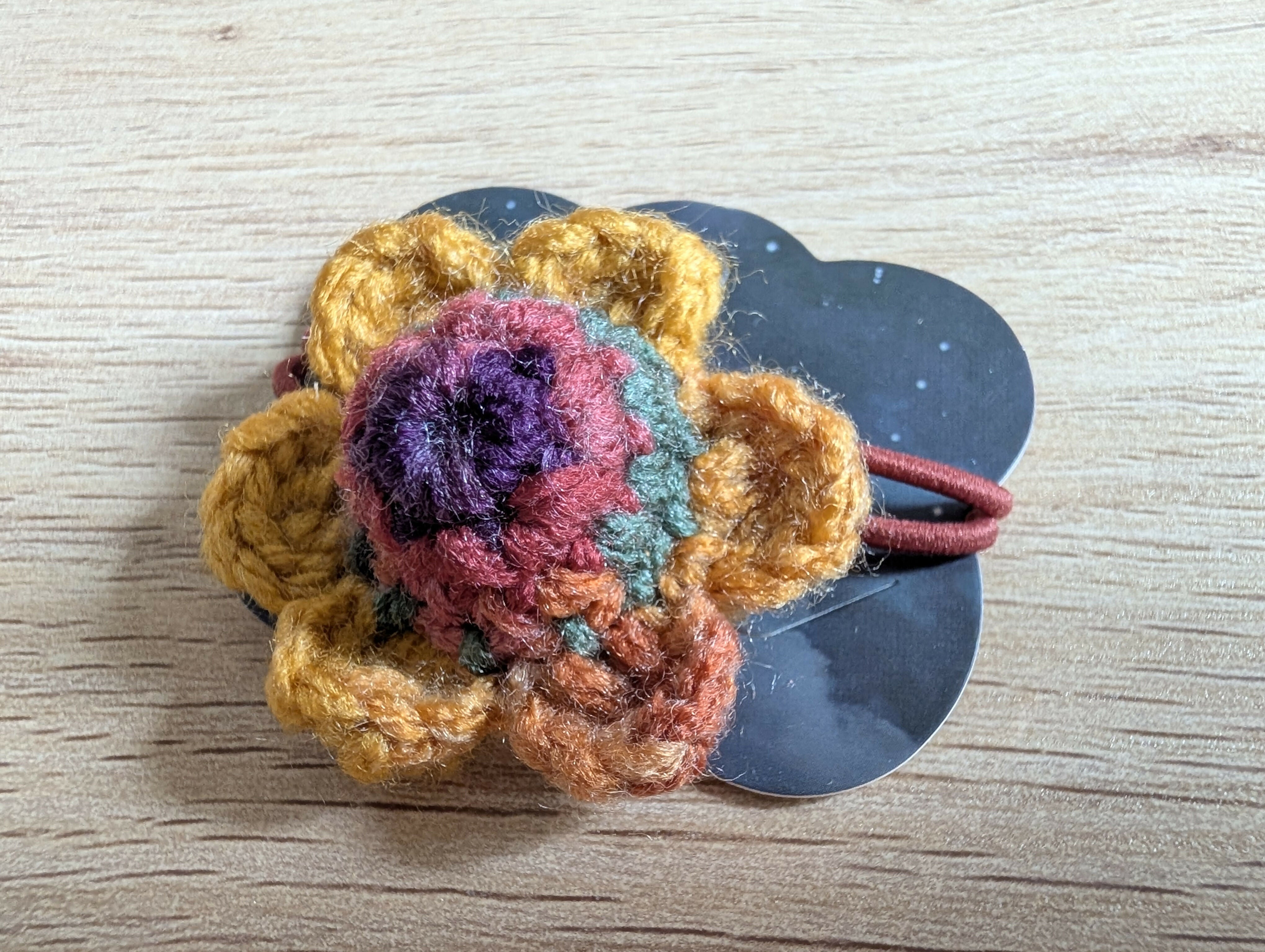 Hair Accessory - multi-coloured flower