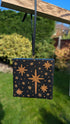 Mini Canvas Stars Christmas Decoration