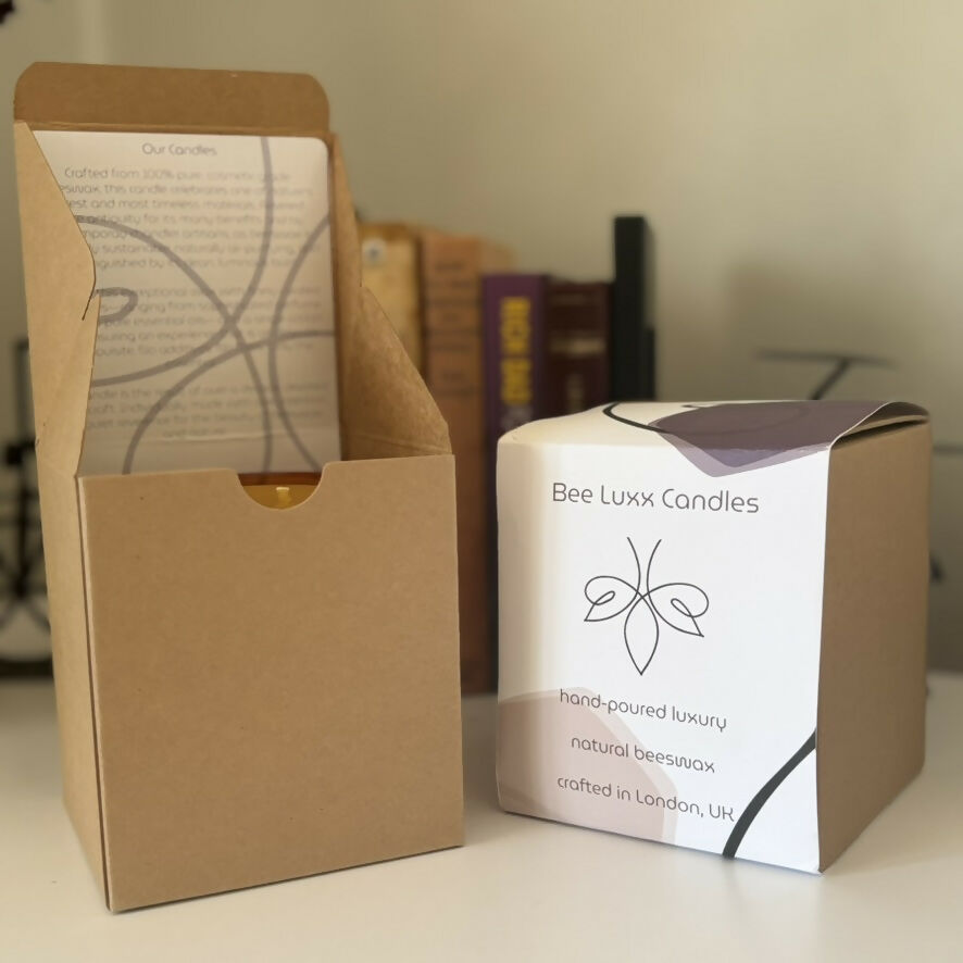 Summer Moon - 100% Natural Essential Oil & Beeswax Candle In Glass Jar