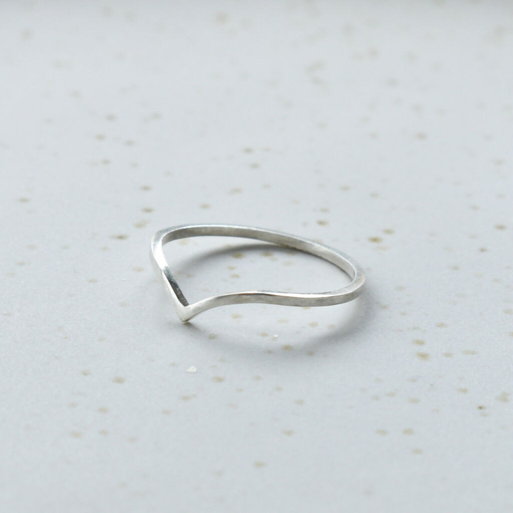 Sterling Silver Chevron Ring