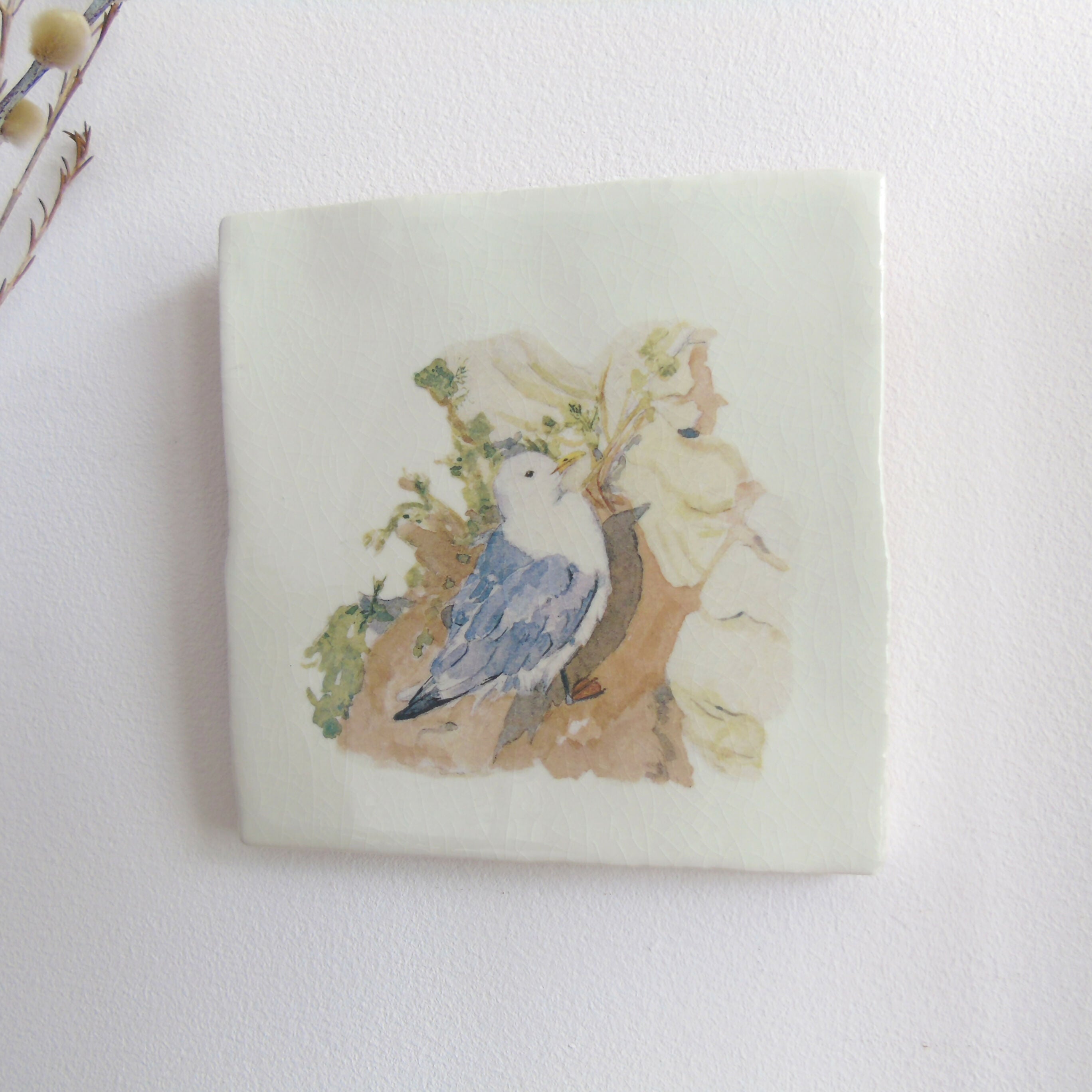 Kittiwake Ceramic Tile Wall Art