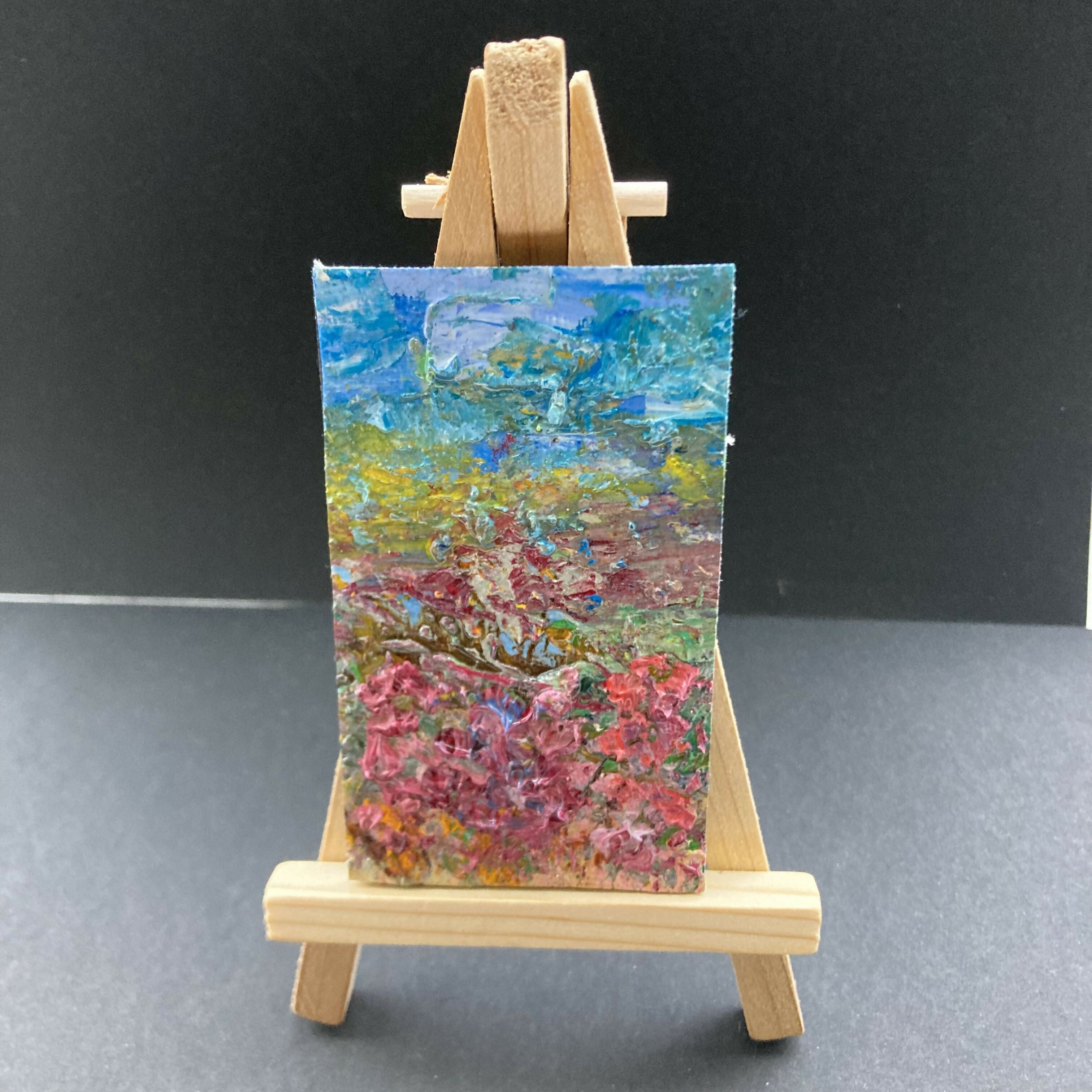 Heather On The Moors Oil Painting Mini Fridge Magnet