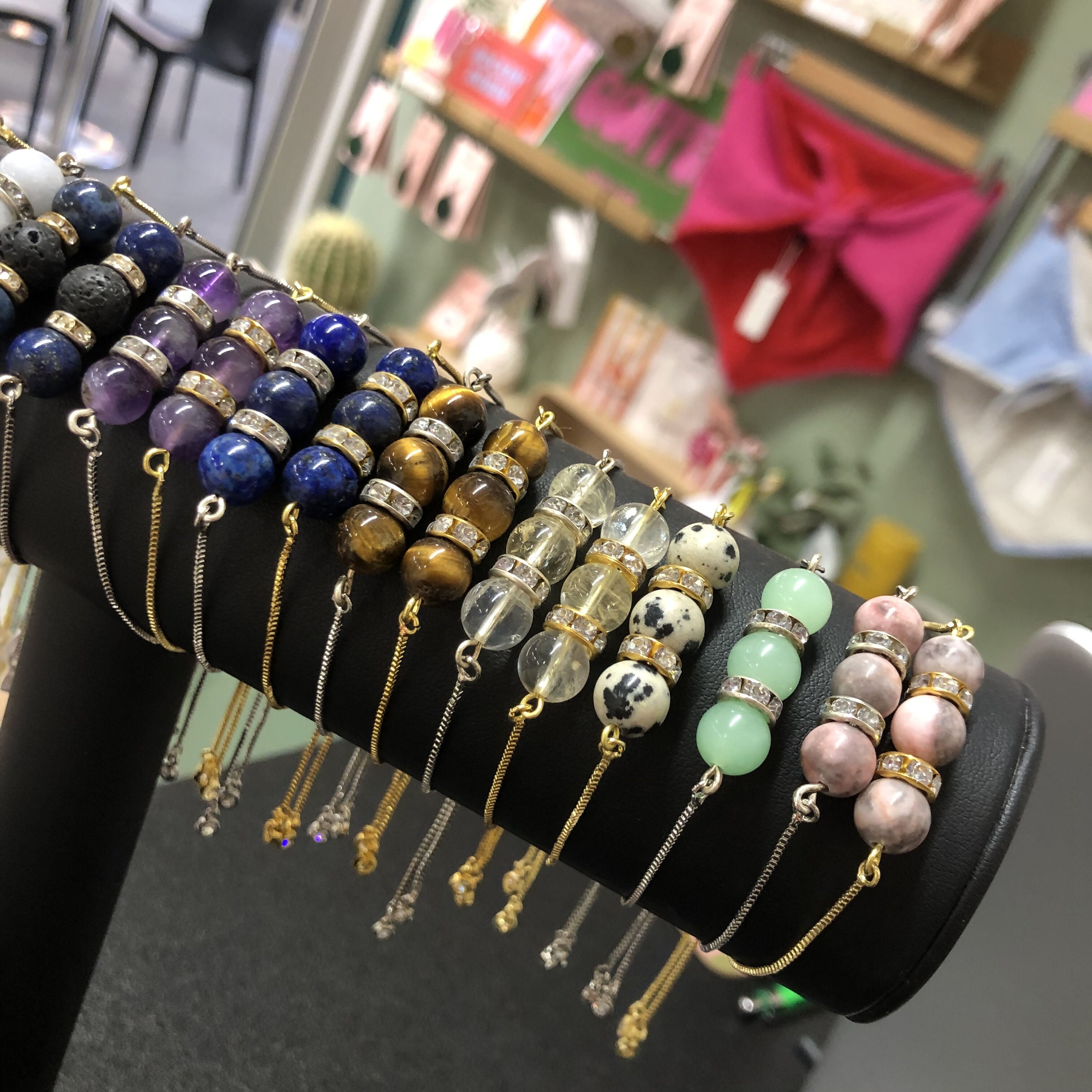 Hand Crafted Gem Stone Adjustable Bracelet