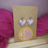 Pastel Mosaic Iridescent Tiny Heart Polymer Clay Earrings