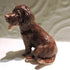 Ceramic Cocker Spaniel dog sculpture, Chocolate