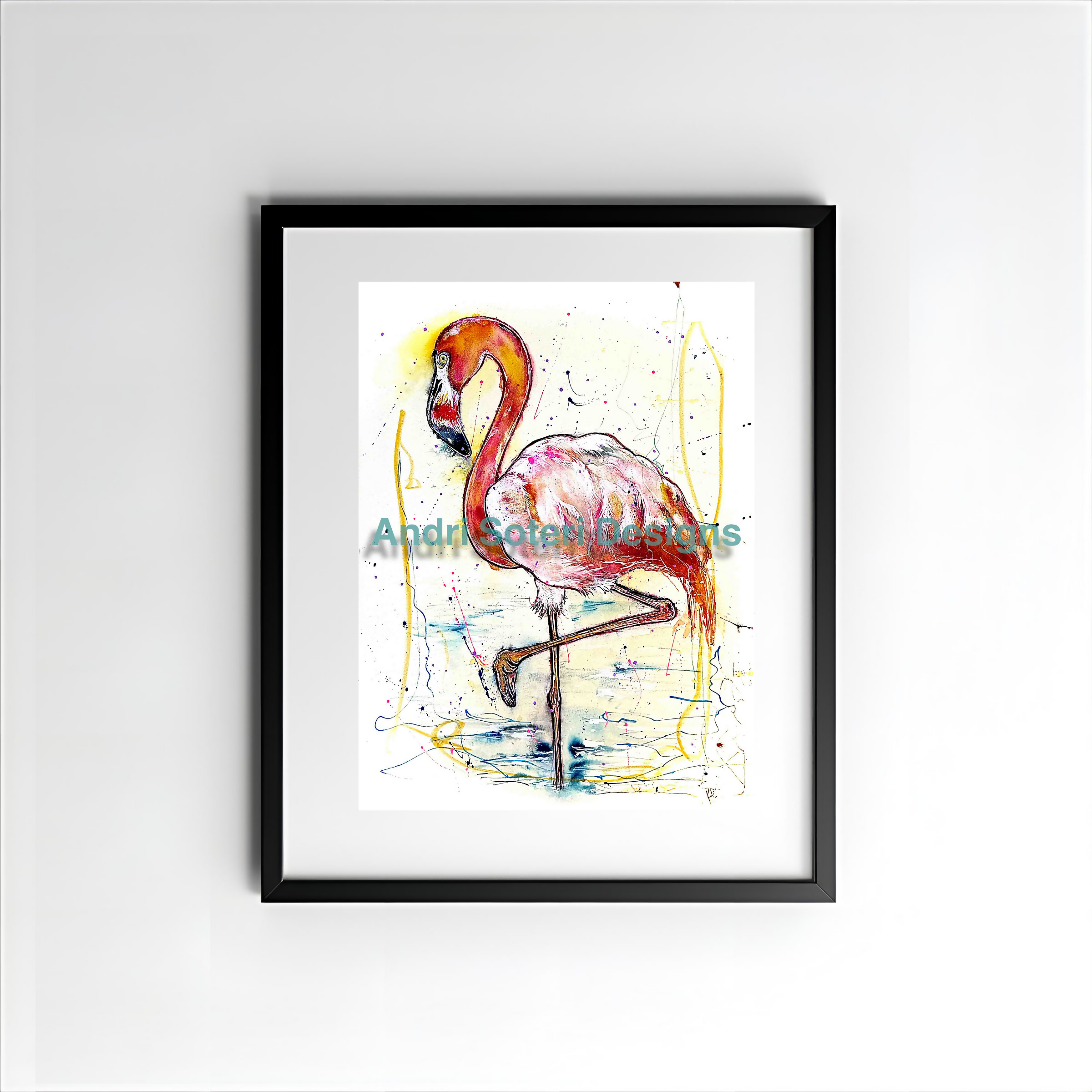 FLAMINGO FINE ART PRINT