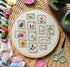 Preprinted Embroidery Pattern For Beginners - Botanical Stamps