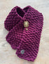 REGULAR LENGTH , SKINNY, LUX VELVET- CHENILLE, CHUNKY & STRETCHY SCARF - BURGUNDY