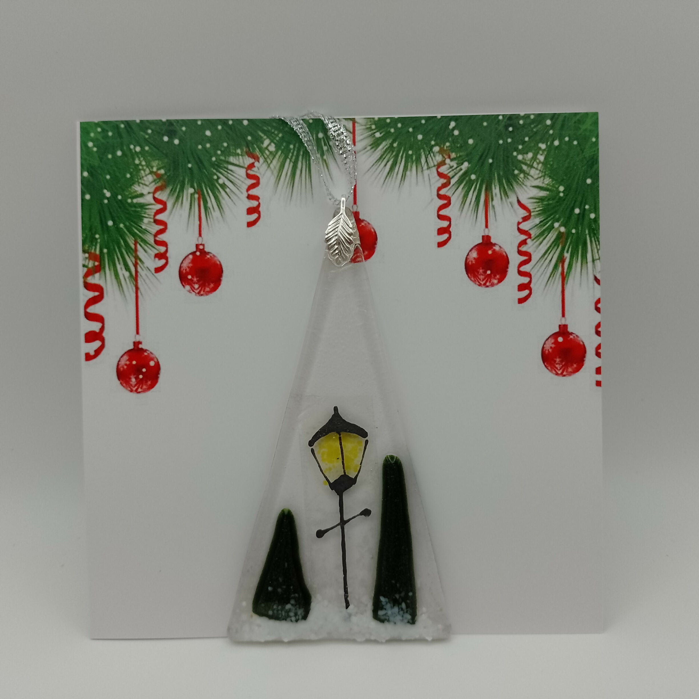 Fused Glass Christmas Card