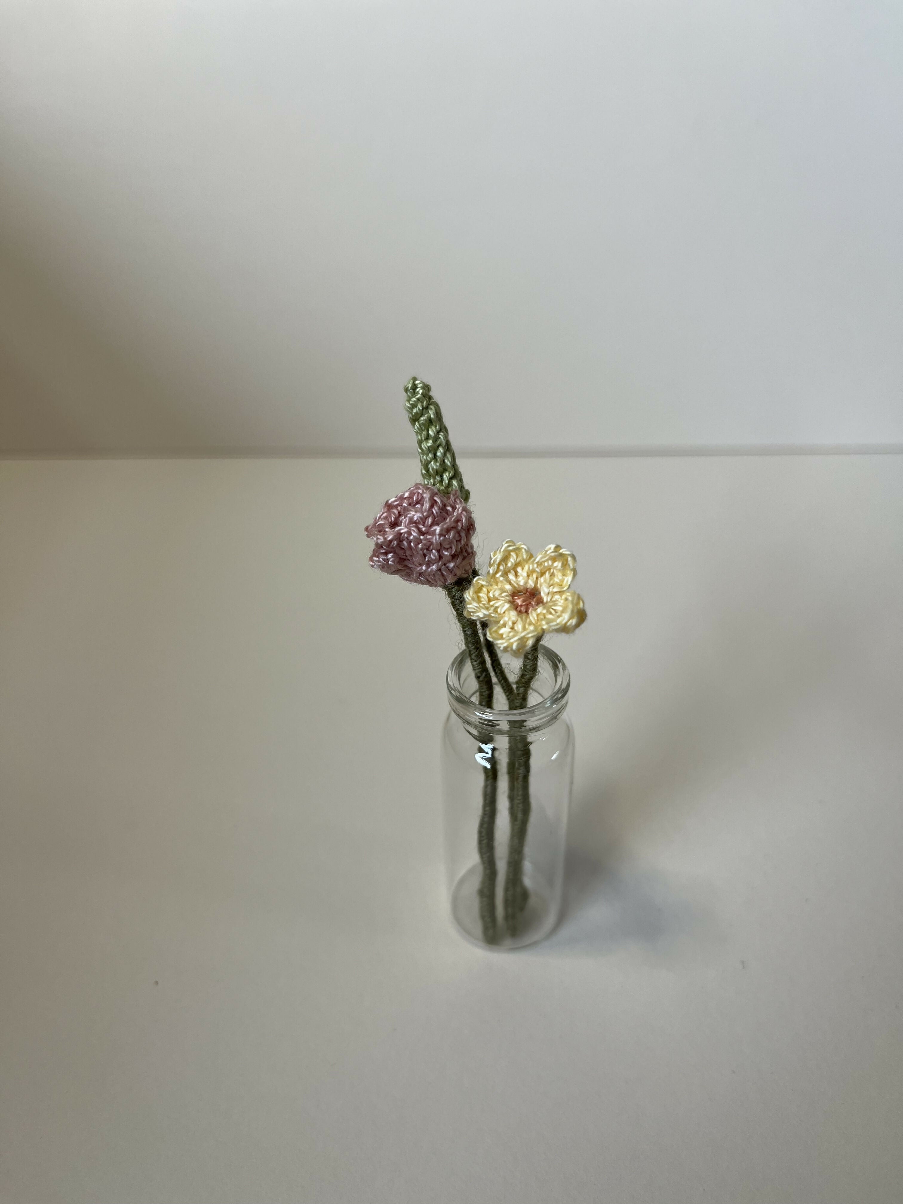 Miniature Crochet Flower Bouquet