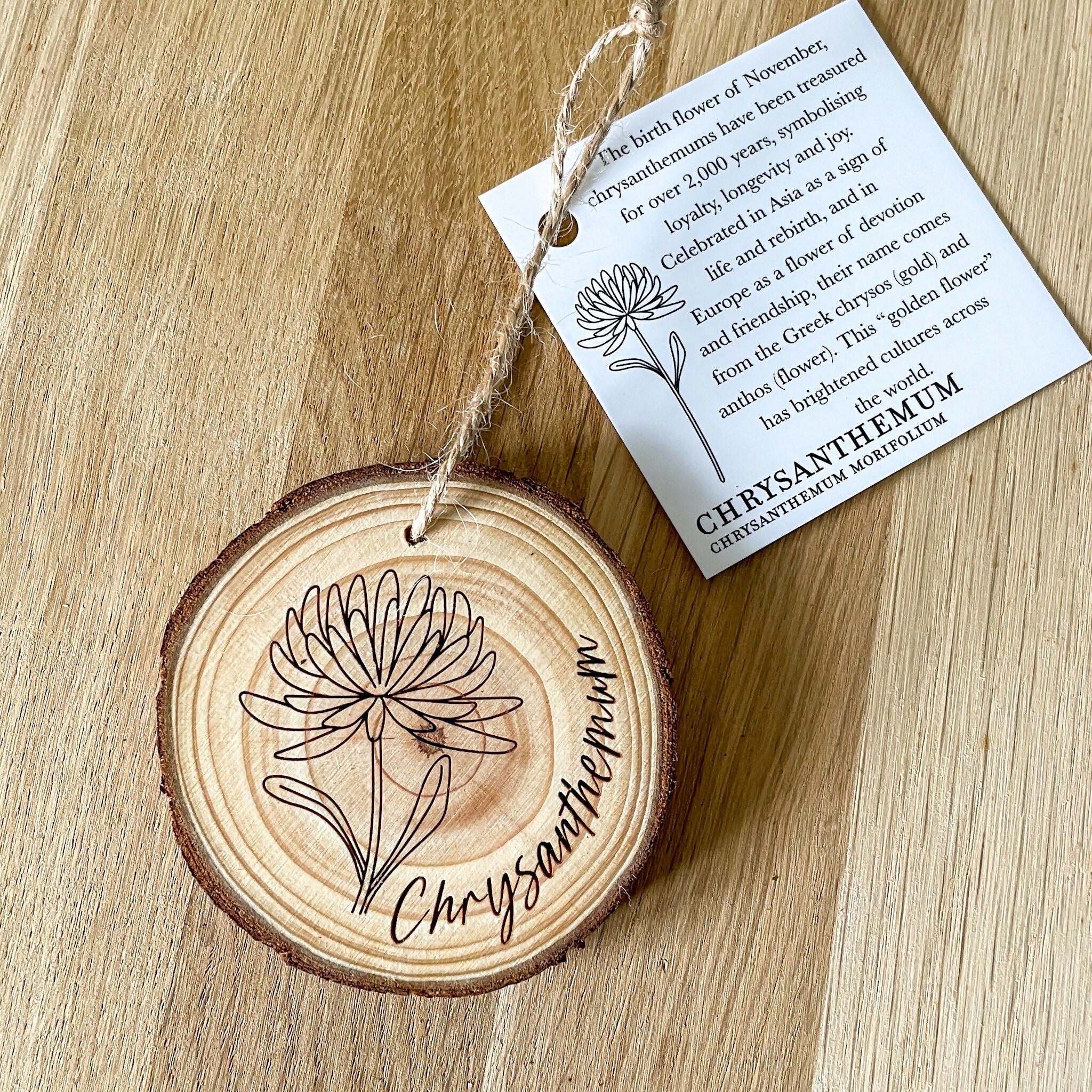 Birth Flower Hanging Decorations