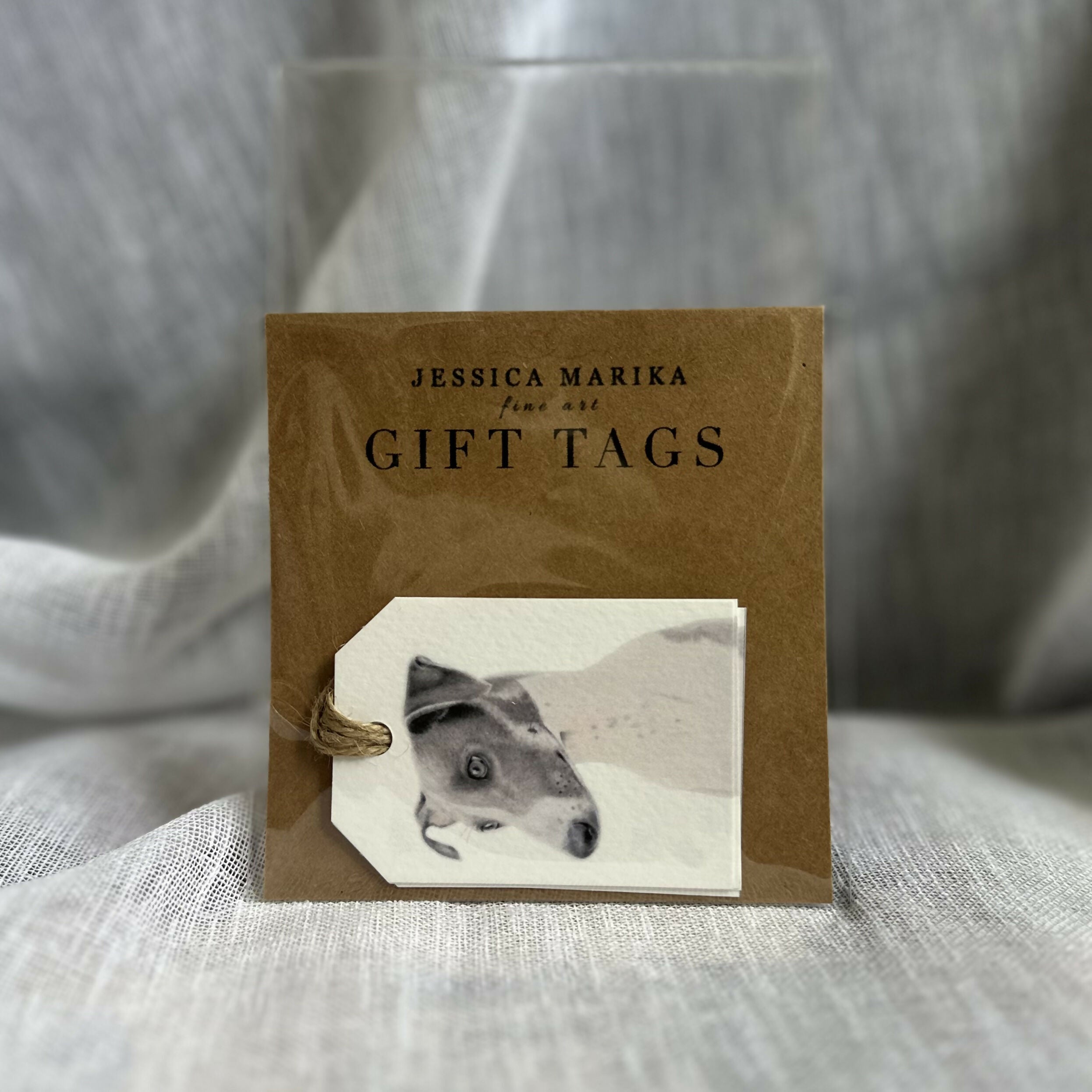 Greyhound Gift Tags – Set of 4 Tags – Dog Lover Gift – Pet Illustration – Handmade