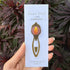 Bronze Hand Embroidered Autumnal Oak Leaf Antique Bookmark