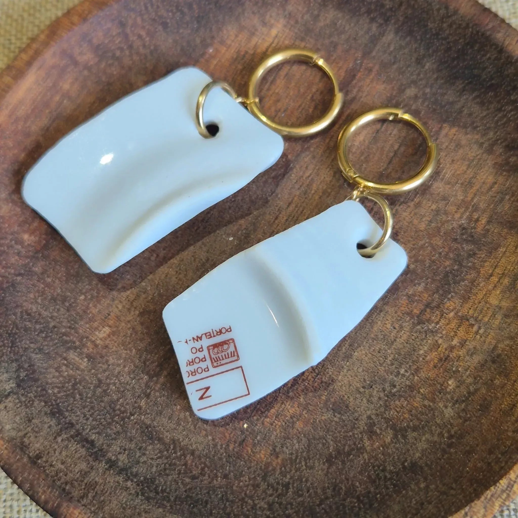 Recycled Ceramic Earring
