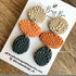 Organic Pebble Dangle Earrings – Polymer Clay Textured Earrings, Dainty Earrings, Handmade Clay Jewellery