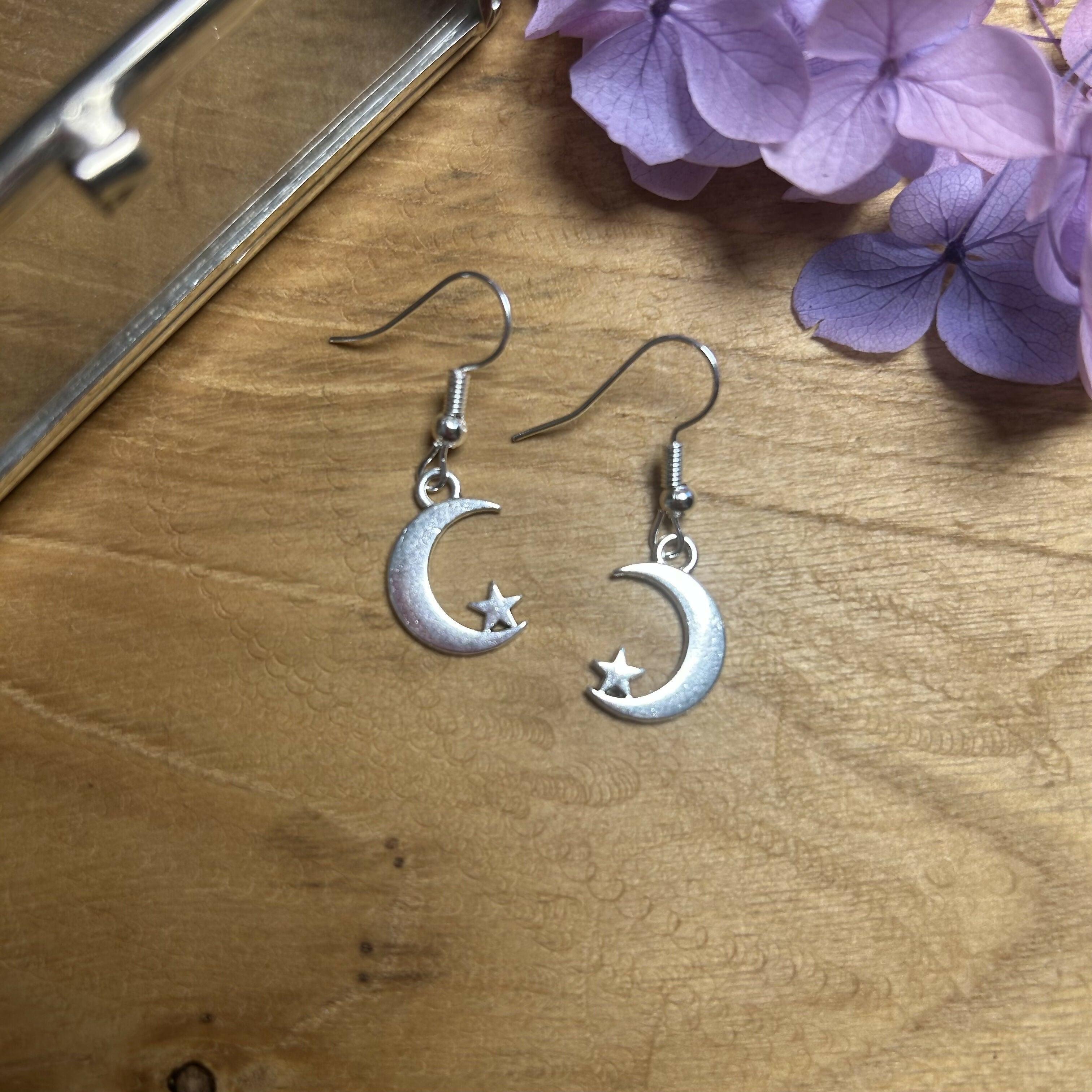 Lovely Moon & Star Earrings