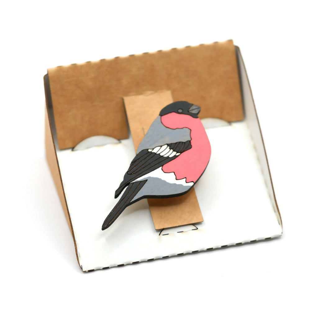 Bullfinch Brooch