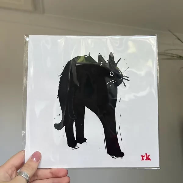 Lino Printed Artwork - Spooked