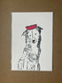 A5 Dog Portrait - Collie