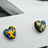 CHARMING HEART SHAPED STUD EARRINGS