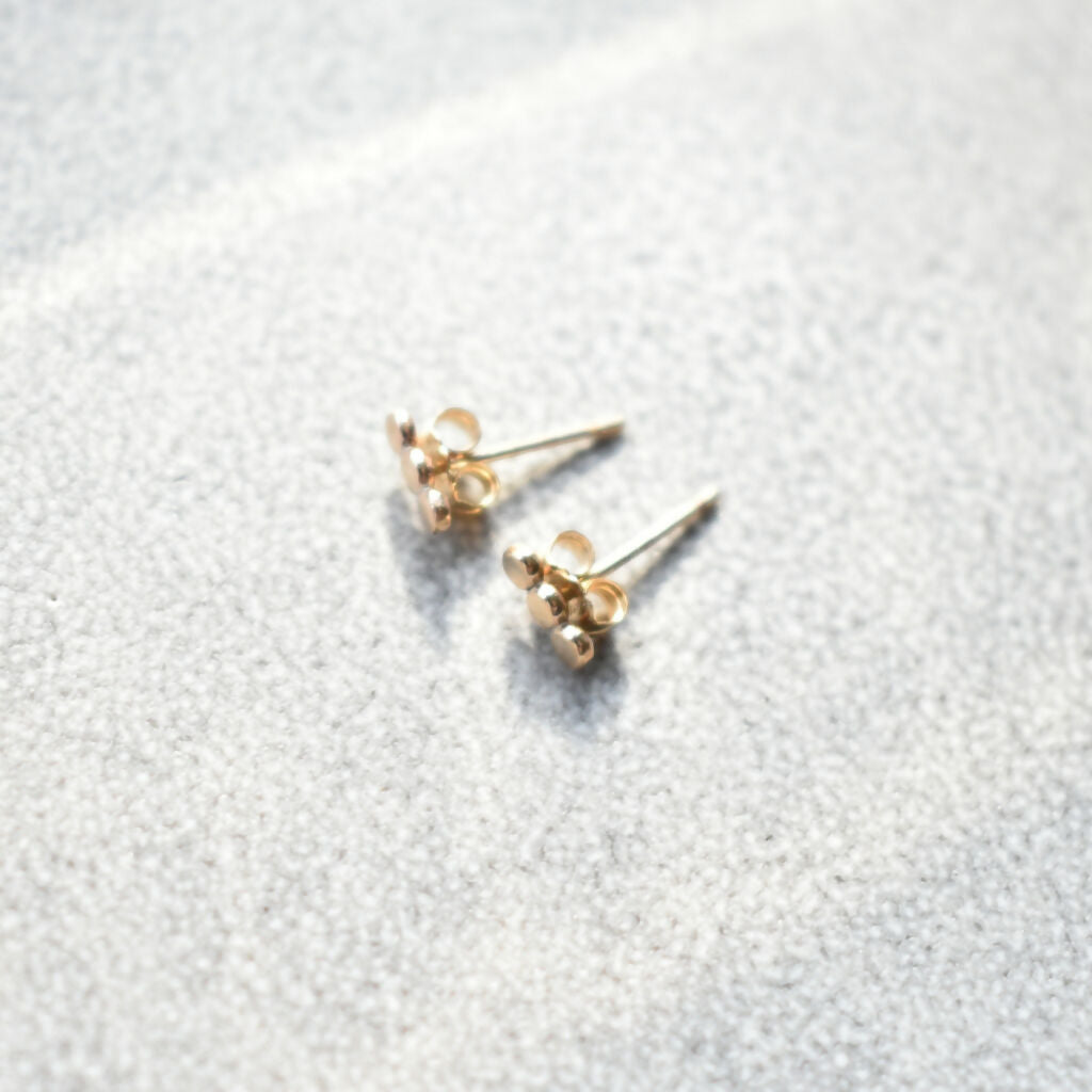 14 Karat Gold Filled Dots Stud Earrings