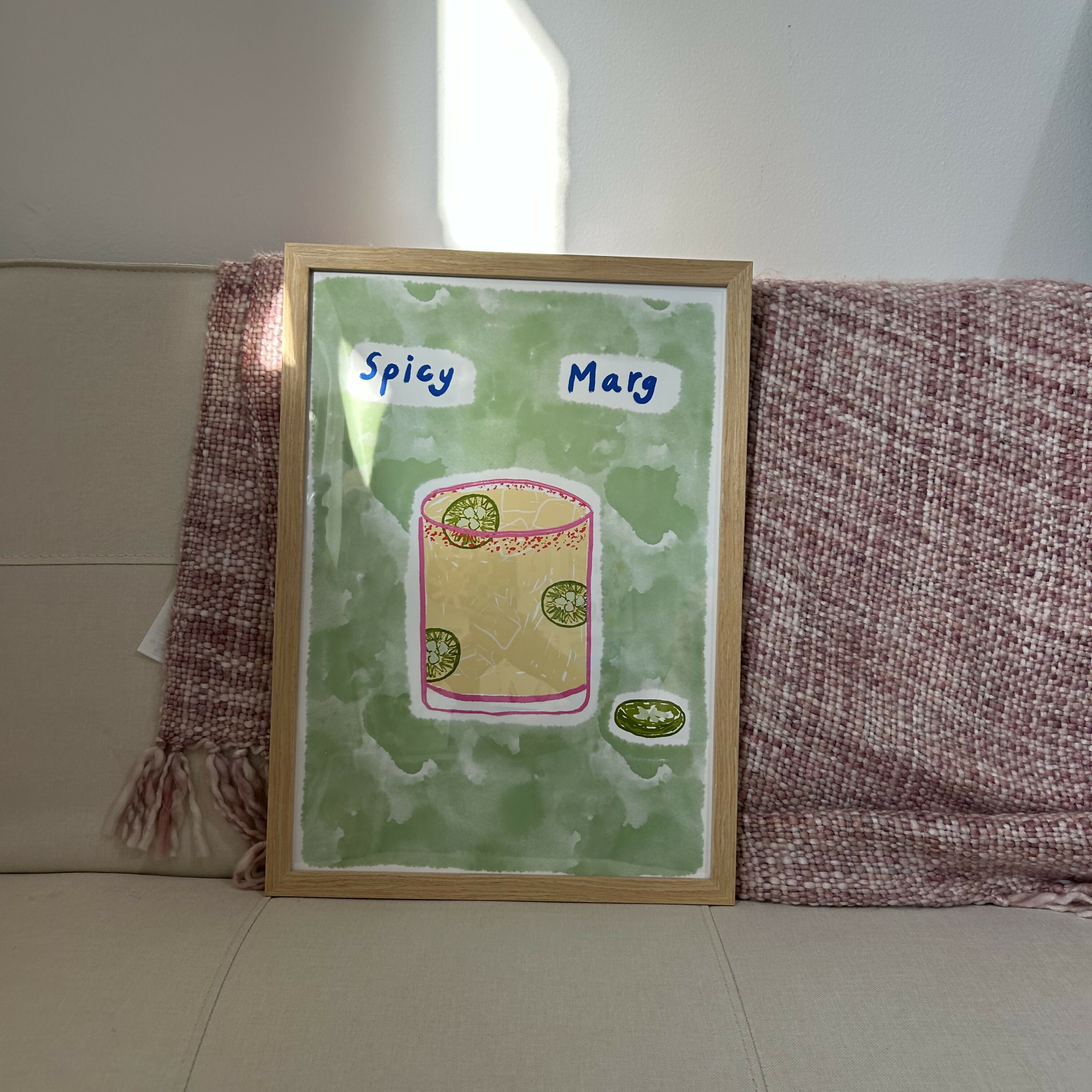 A3 Framed Spicy Marg Print