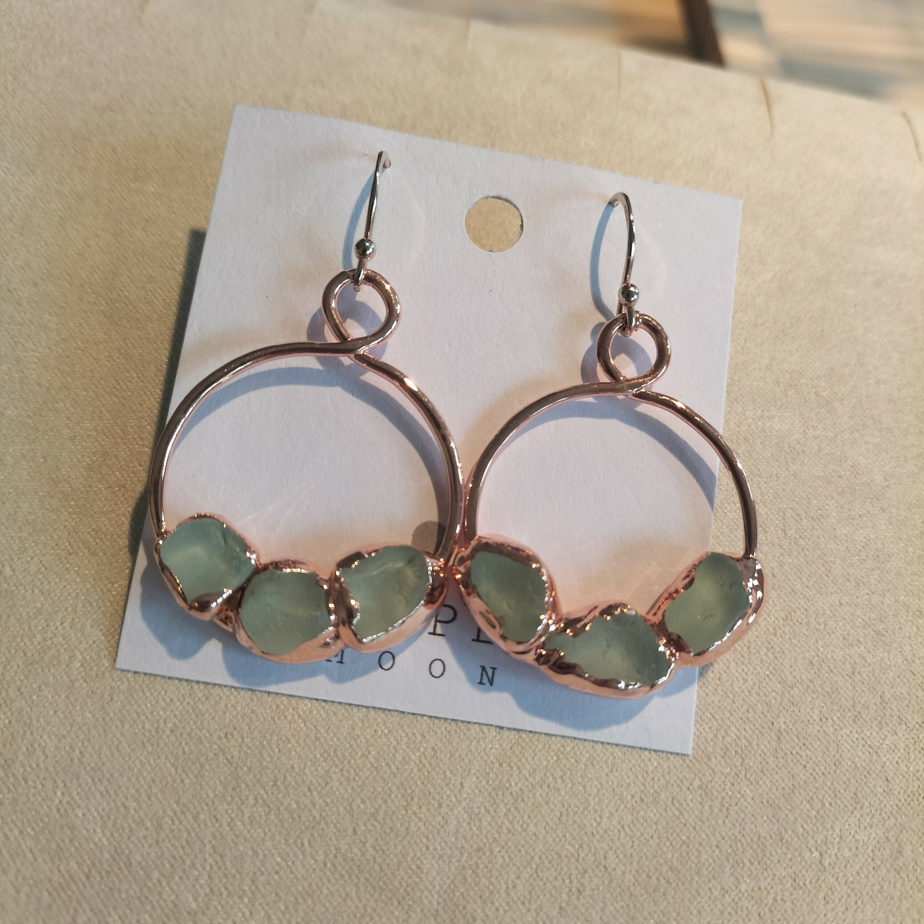 Seaglass Trio Hoop Earrings