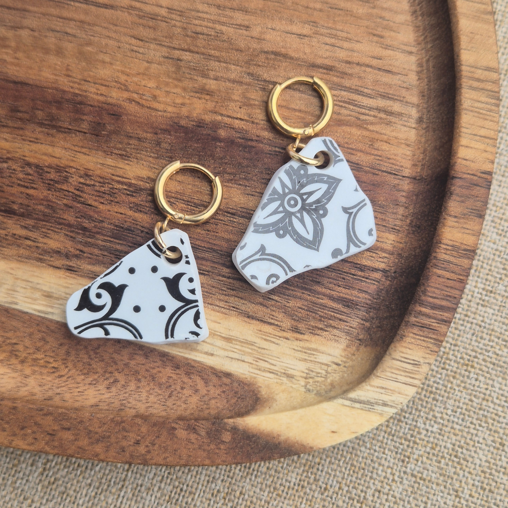 Recycled Ceramic Earrings