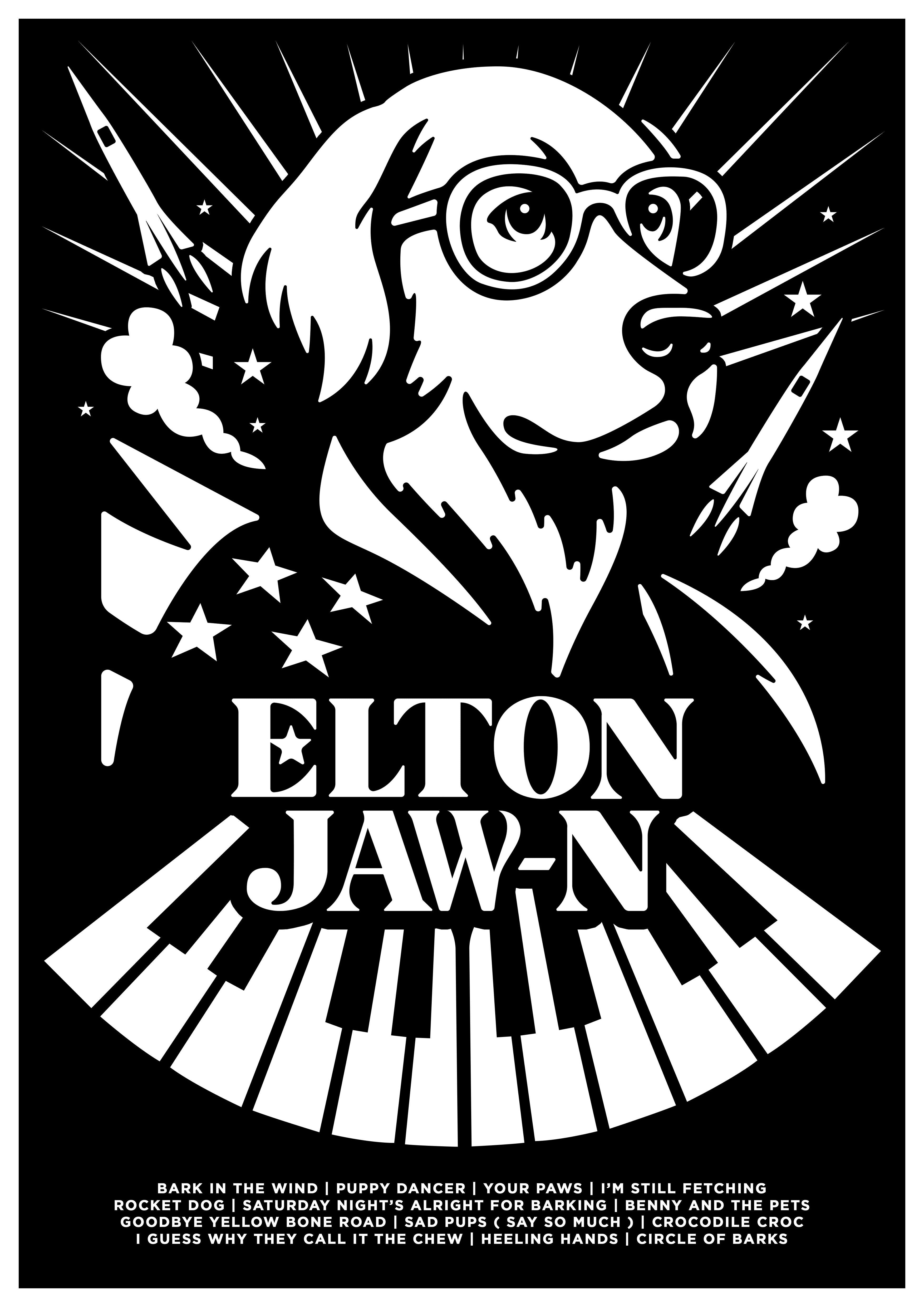 Elton Jaw-n ( A3 Print )