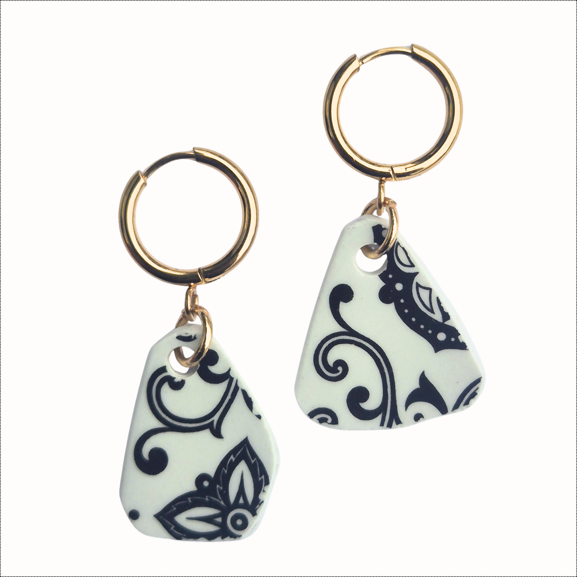 Recycled Ceramic Earring