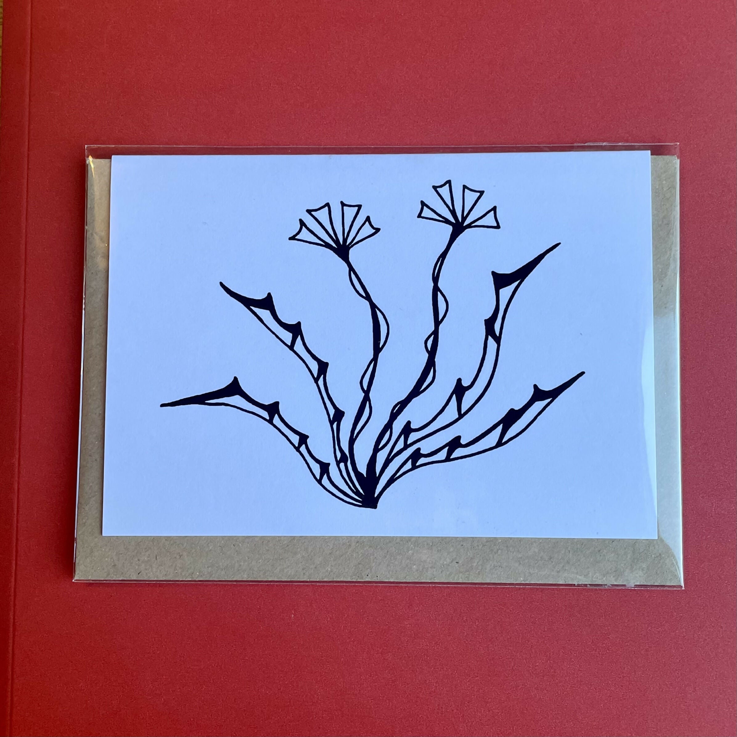 Plant Card – Pen And Ink Design