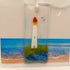 Fused Glass Lighthouse Card