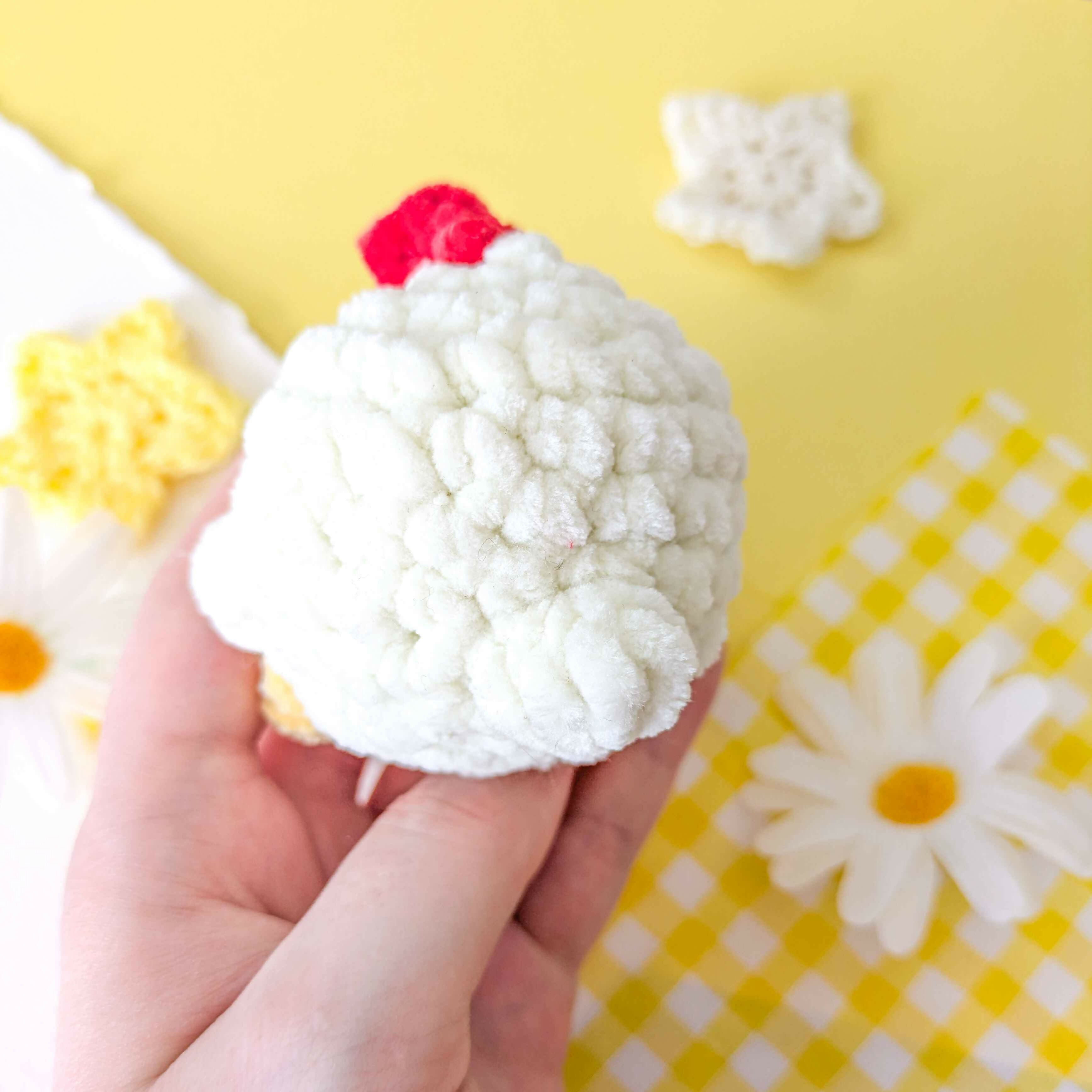 Chicken Puff Pud - Crochet Plushie