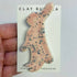 Pink Tall Bunny Brooch