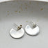 Sterling Silver Cut-Out Disc Earrings