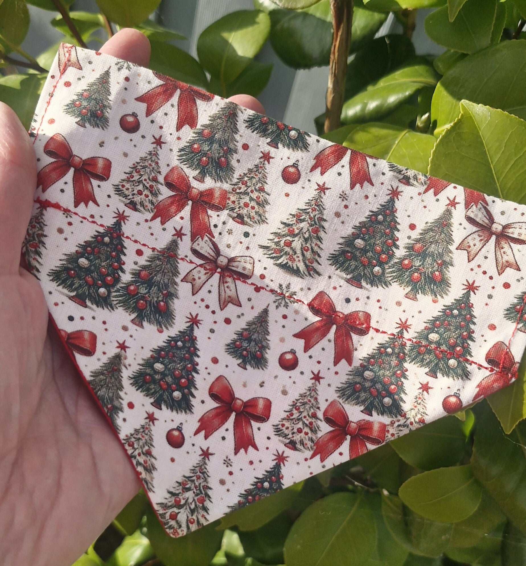 Christmas Red/Green Festive Mix Dog Bandana.